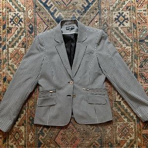 Vintage Karl Lagerfeld Gingham Blazer